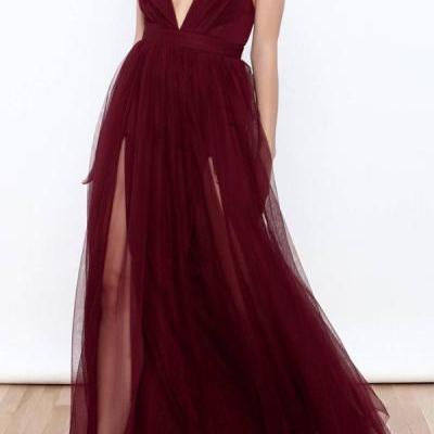 Red Prom Dress,Long Prom Dresses