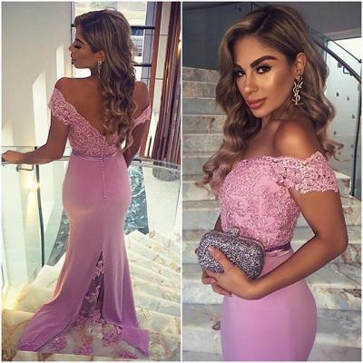 Hot Sales Sexy Light Plum Long Prom Dresses,Mermaid Prom Dresses,Lace Prom Dresses,Backless Evening Dresses,Prom Gowns