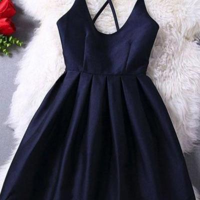 Homecoming Dresses,Cute Homecoming Dress,Short Prom Dress,Navy Blue Homecoming Gowns,Beaded Sweet 16 Dress