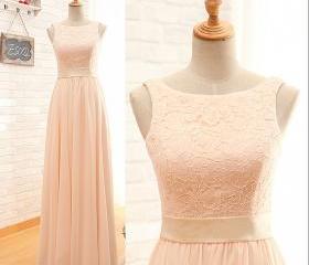 Festival Covered Button Sheath/Column Bateau Long/Floor-length Chiffon Bridesmaid Dresses