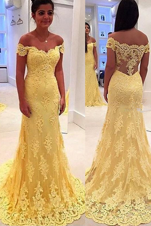yellow and blue prom