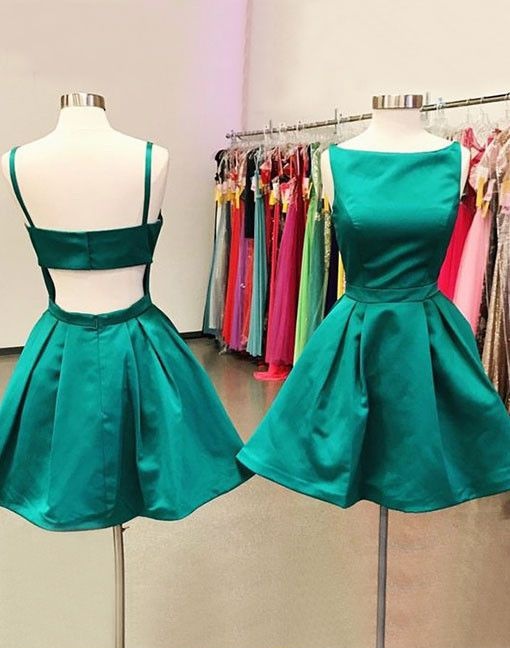 Vintage Dresses,Green Short Dresses,Simple Cheap