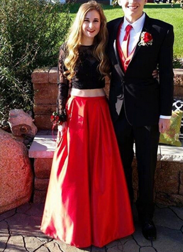 Long Sleeves Prom Dress Black Lace Top With Red Skirt Prom Dressessimple Cheap A Line Satin Prom Dressesevening Dressesmodest Prom Dresses Long Sleeves Prom Dress Black Lace Top With Red Skirt Prom Dressessimple Cheap A Line Satin Prom Dressesevening Dressesmodest Prom Dresses