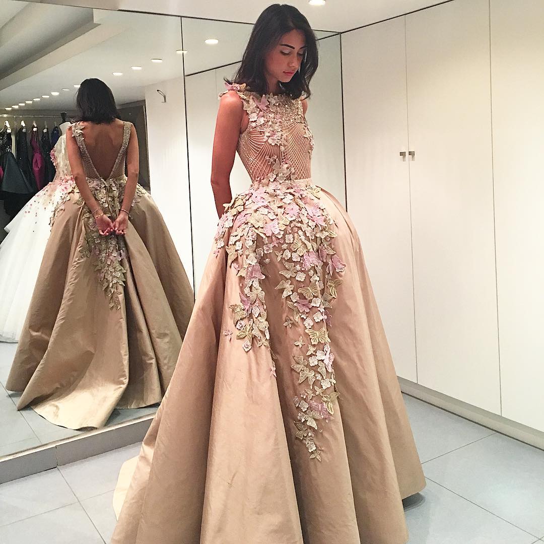 Evening Dresses with Flowers