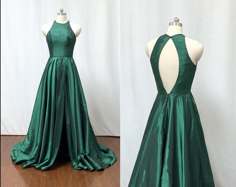 womens green formal dress